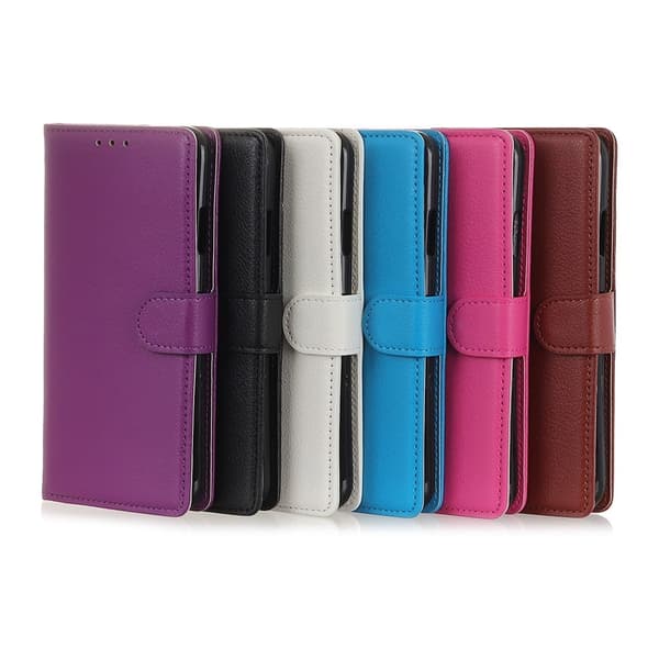 Klassisk Samsung Galaxy A40 flip etui - Sort Black