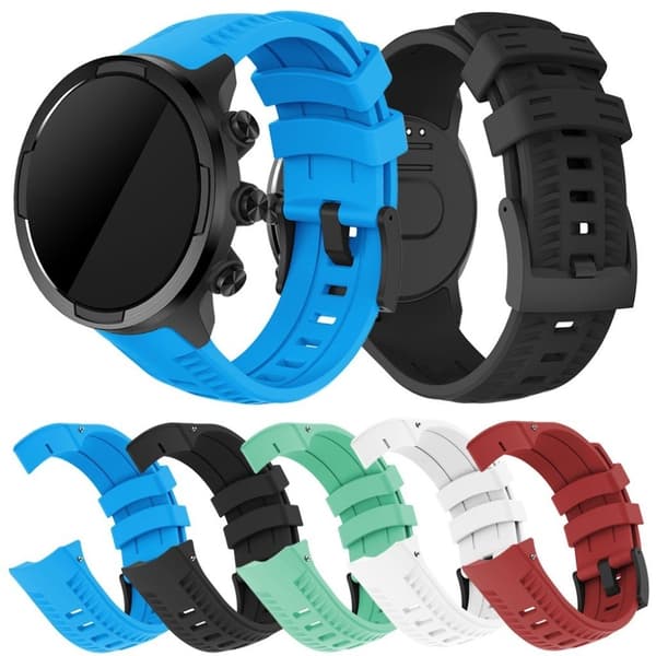 Silikonarmbånd for Suunto-enheter - Blå Blue