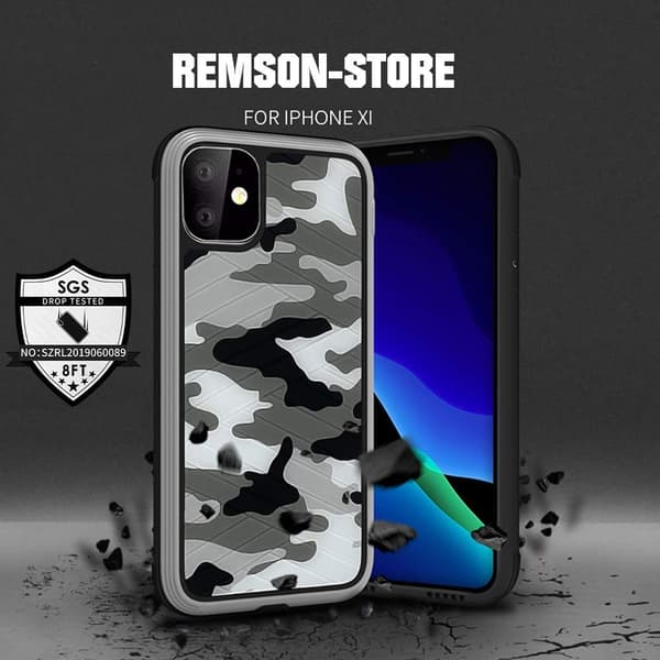 Raigor Inverse Khosla Deksel For iPhone 11 Pro Max - Grå Silver grey