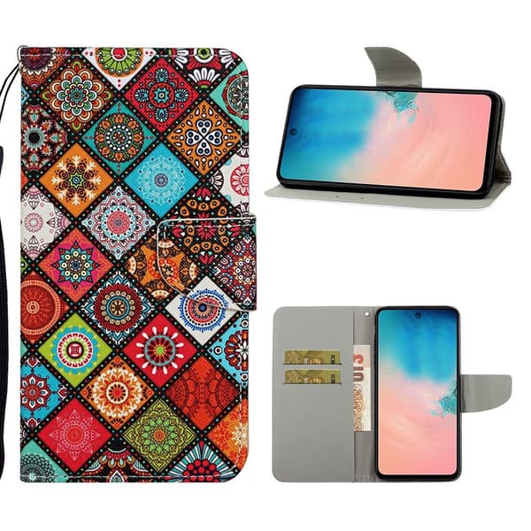 Wonderland Samsung Galaxy Note 20 Flip Etui - Malanda Blomst Multicolor