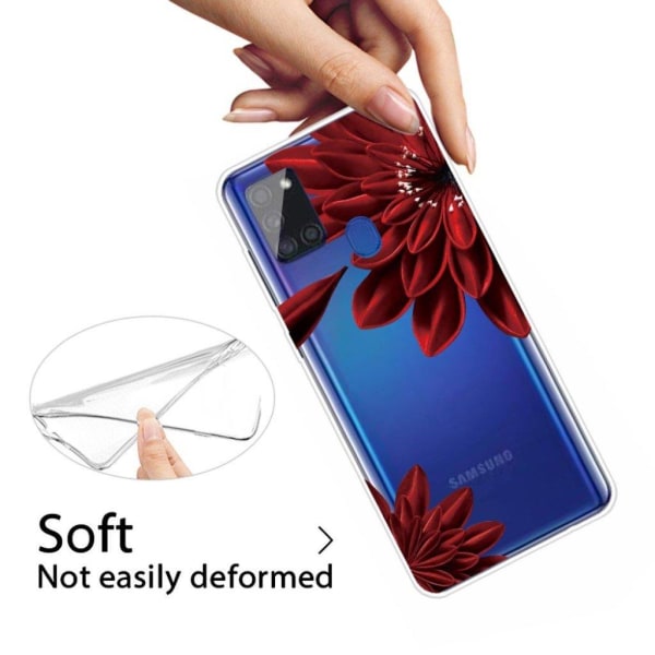 Deco Samsung Galaxy A21s cover - Rød Red