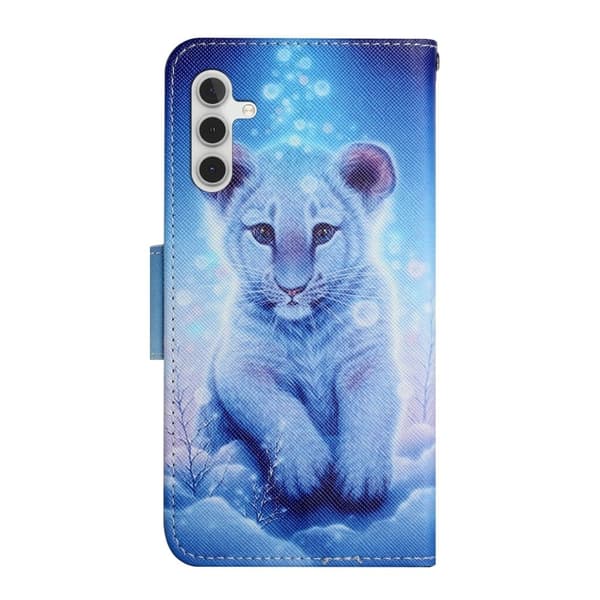 Wonderland Samsung Galaxy A54 Flippetui - Leopard Blue