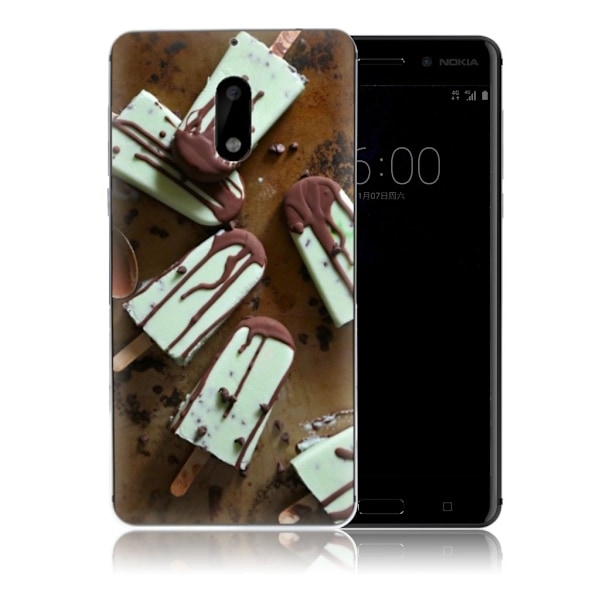 Nokia 6 Deksel laget av silikon - Sjokolade kake Brown