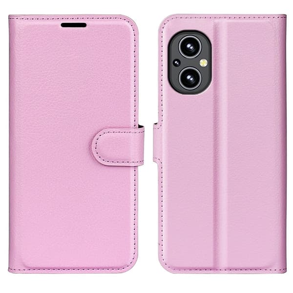 Classic OnePlus Nord N20 5G Flip Etui - Lyserød Pink