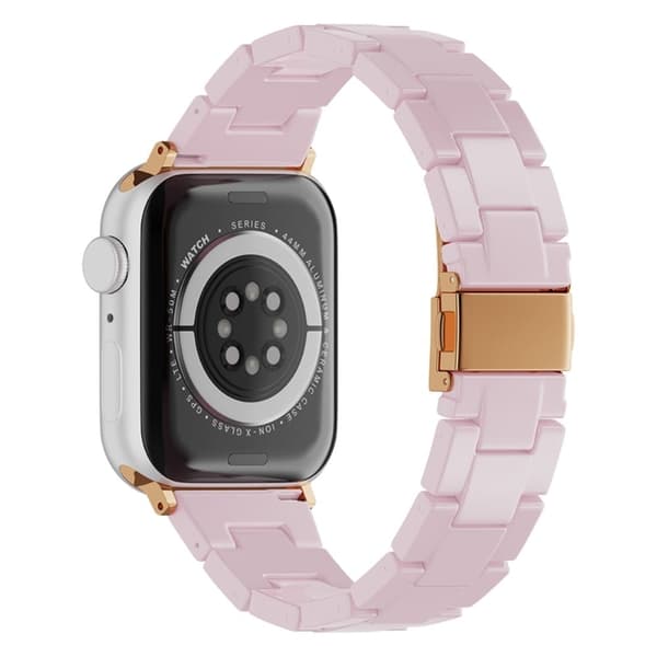 Apple Watch (45 mm) urrem i resin-stil - Lyserød Pink