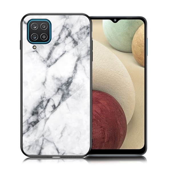 Fantasy Marble Samsung Galaxy A12 5G kotelot - [Patteri/Color] White