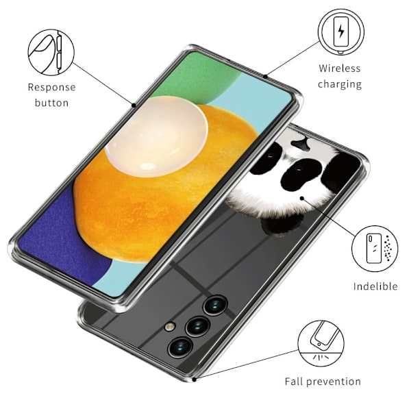 Deco Samsung Galaxy A24 4G Etui - Sød Panda White