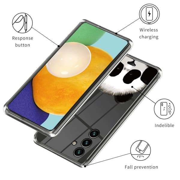 Deco Samsung Galaxy A24 4G Suojakotelo - Cute Panda White