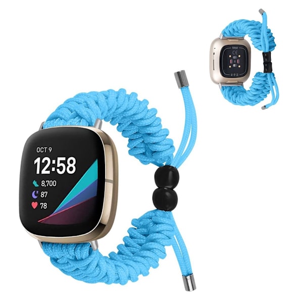 Fitbit Sense / Versa 3 punottu kellonauha - Sininen Blue