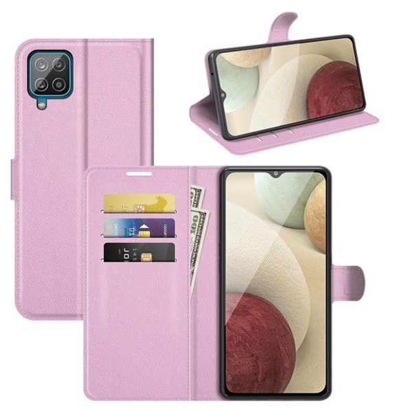 Classic Samsung Galaxy A22 4g Flip Etui - Lyserød Pink