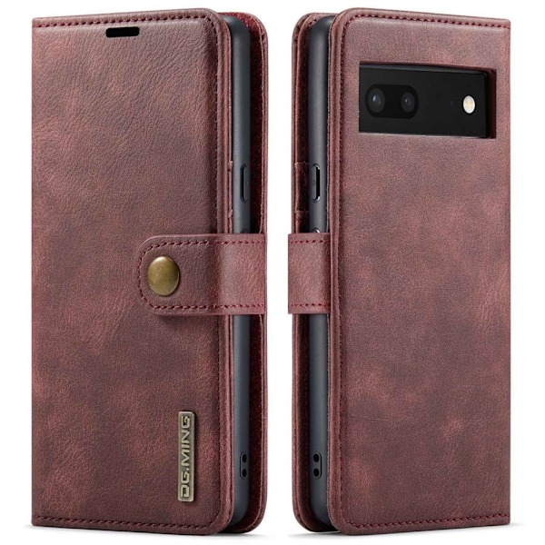 DG.Ming Google Pixel 7 2-in-1 Lommebok Etui - Rød Red