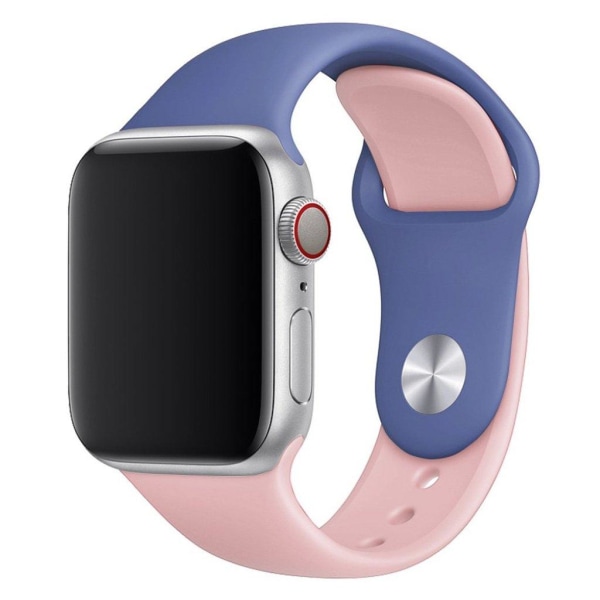 Apple Watch serie 4 40mm kontrastfarver silikoneurrem - babyblå Blue