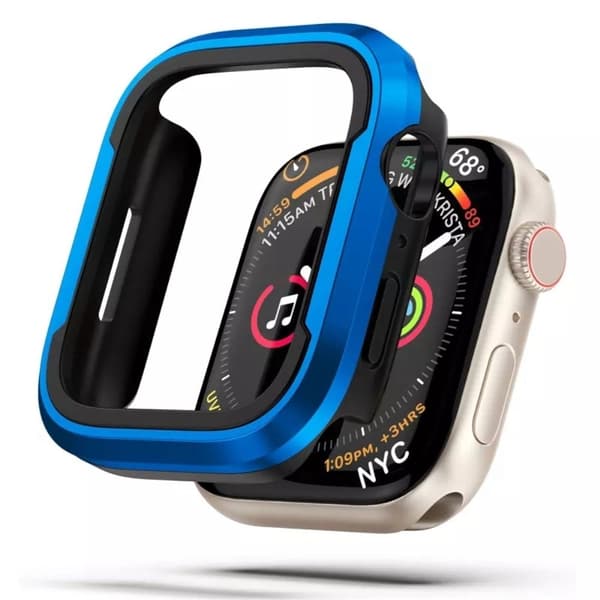 Apple Watch (41mm) metallinen suojus - Sininen Blue