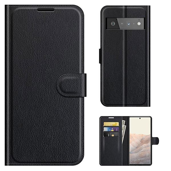 Classic Google Pixel 6 Pro flip etui - Svart Black