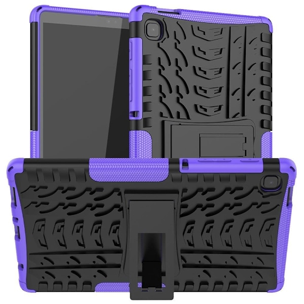 Rengaskuvio kickstand tapauksessa Samsung Galaxy Tab A7 Lite - Violetti Purple