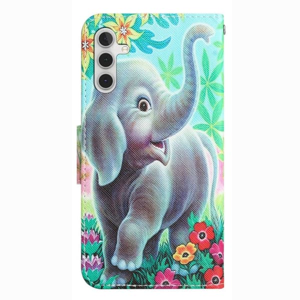 Wonderland Samsung Galaxy A14 Flippetui - Elefant Green
