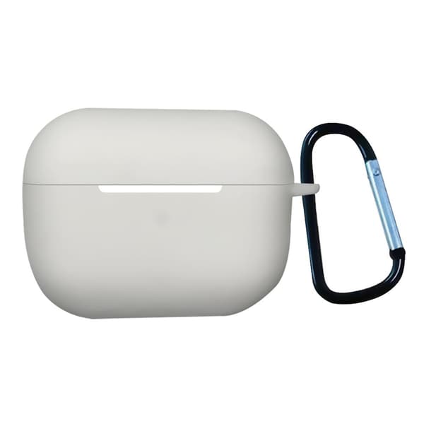 1,3 mm AirPods Pro 2 silikonetui med spenne - Hvit White