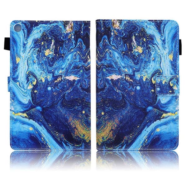 Samsung Galaxy Tab A 8.0 (2019) elegant  læder flip etui - maleri Blue