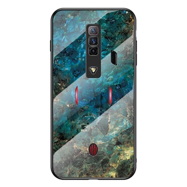 Fantasy Marble ZTE nubia Red Magic 7 cover - Smaragd Marmor Multicolor