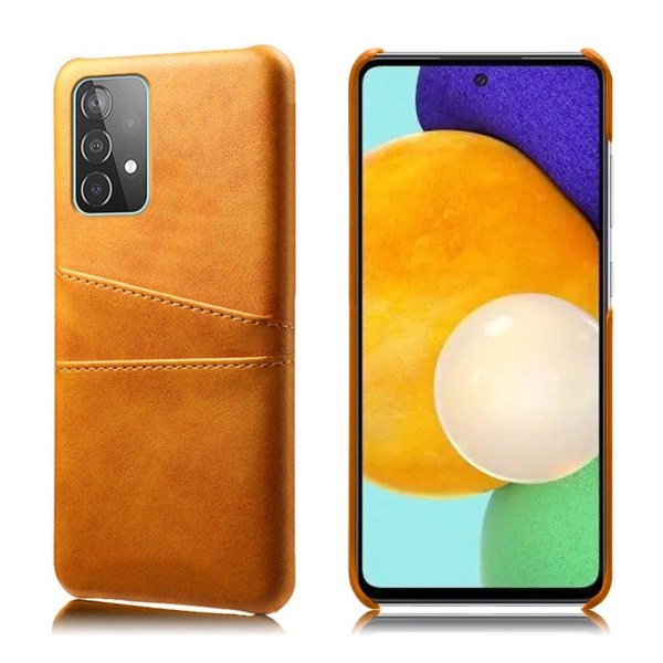 Dual Card Etui Samsung Galaxy A52 5G - Orange Orange