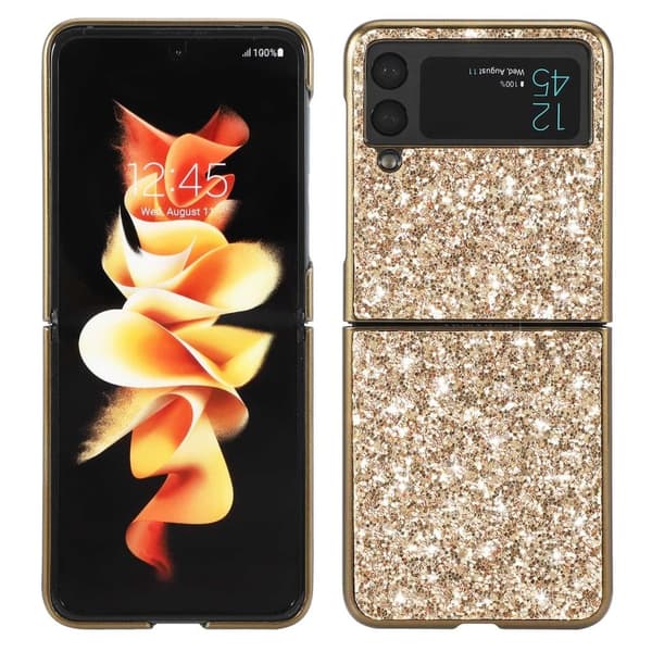 Glitter Samsung Galaxy Z Flip4 skal - Guld Guld