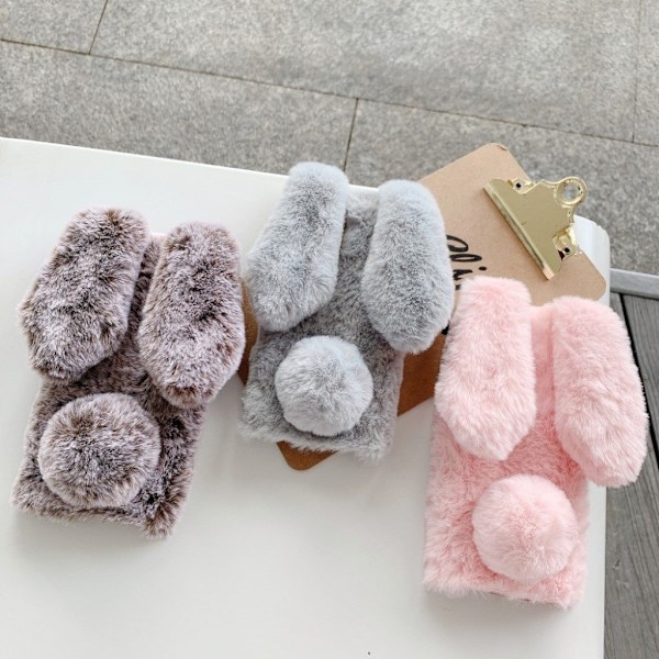 Fluffy Rabbit Samsung Galaxy Note 20 skal - Brun Brun