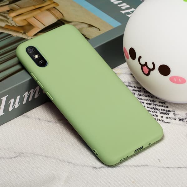 Matt Xiaomi Redmi 9A skal av flytande silikon - Grön Grön