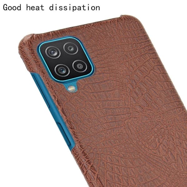 Croco Etui Samsung Galaxy M12 / A12 5g - Brun Brown