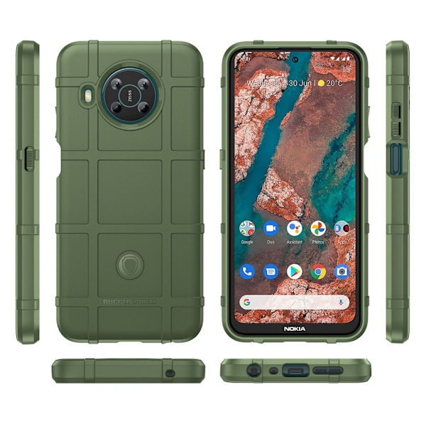 Rugged Shield Suojakotelo Nokia X100 - Vihreä Green