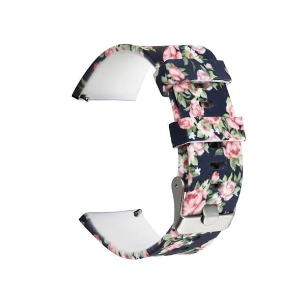 Ticwatch GTX / Pro klockarmband i silikon med mönster - Rosa Blommor multifärg