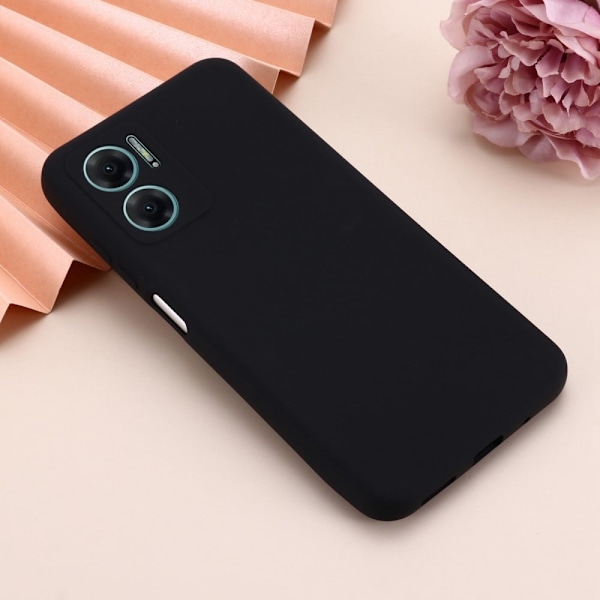 Matte Liquid Xiaomi Redmi 10 silikone cover - Sort Black