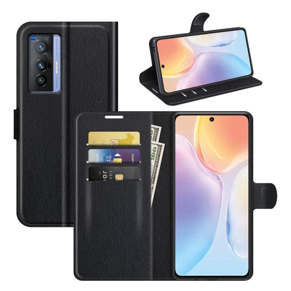 Classic Vivo X70 Flip Etui - Sort Black