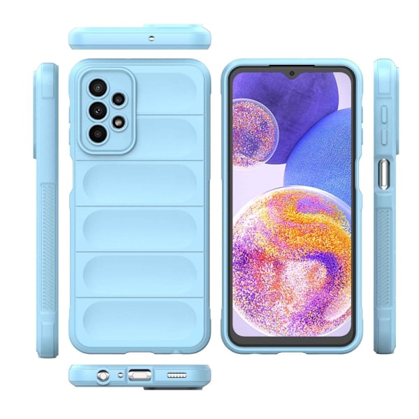 Mjukt greppformat Samsung Galaxy A23 5G skal - Blå Blå