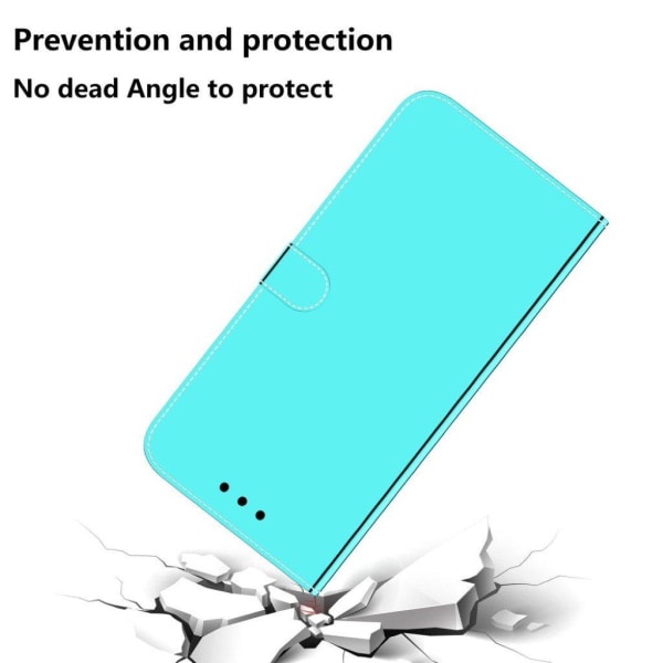 Mirror iPhone 12 Pro Max flip case - Cyan Green