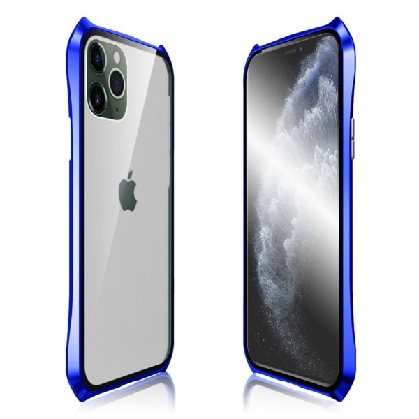 Luphie Bat iPhone 11 Pro Alu-Bumper + Glass - Blue Blå