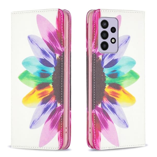 Wonderland Samsung Galaxy A33 5G Flippetui - Solsikke Multicolor