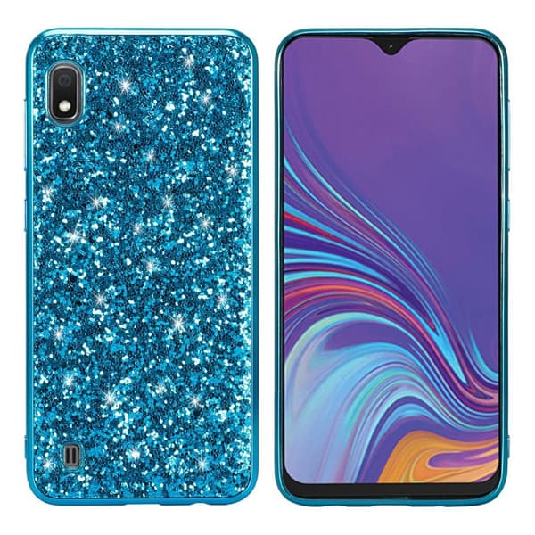 Glitter Samsung Galaxy A10 skal - Blå Blå