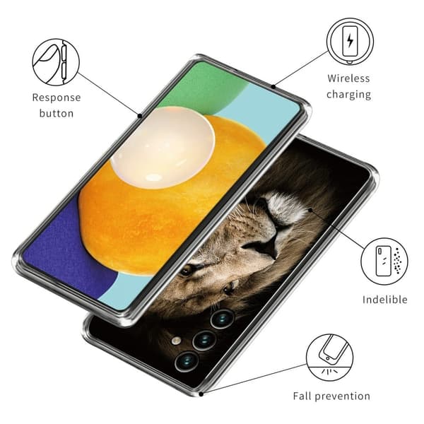 Deco Samsung Galaxy M14 Suojakotelo - Lion Brown