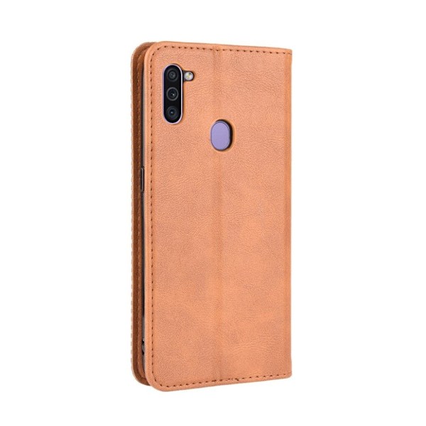 Bofink Vintage läder Samsung Galaxy A11 fodral - Brun Brun
