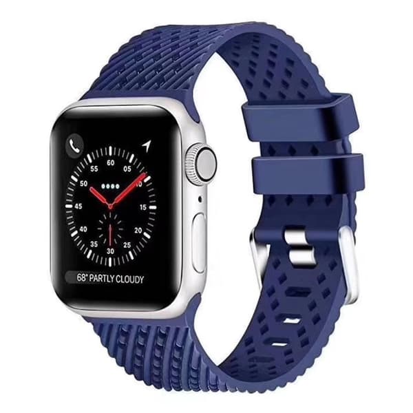 Apple Watch Series 5 40mm cool silikone Urrem - Mørkeblå Blue