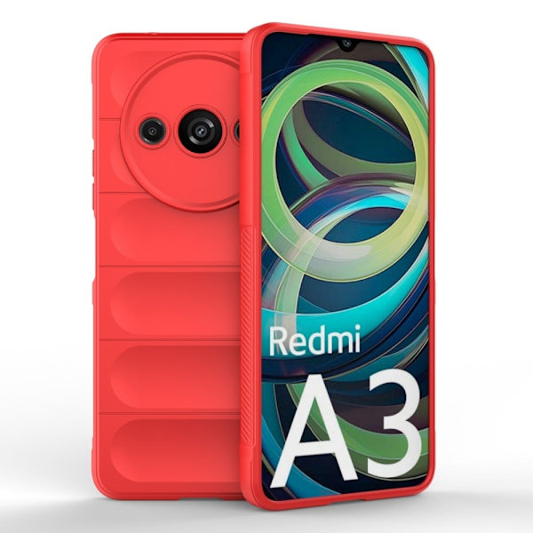Blødt grebsformet Xiaomi Redmi A3 cover - Rød Red