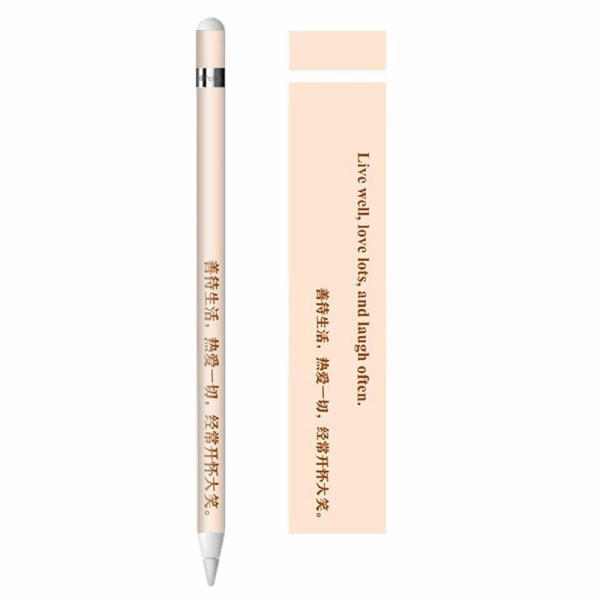 Apple Pencil cool sticker - Live Well, Love Lots and Laugh often Pink