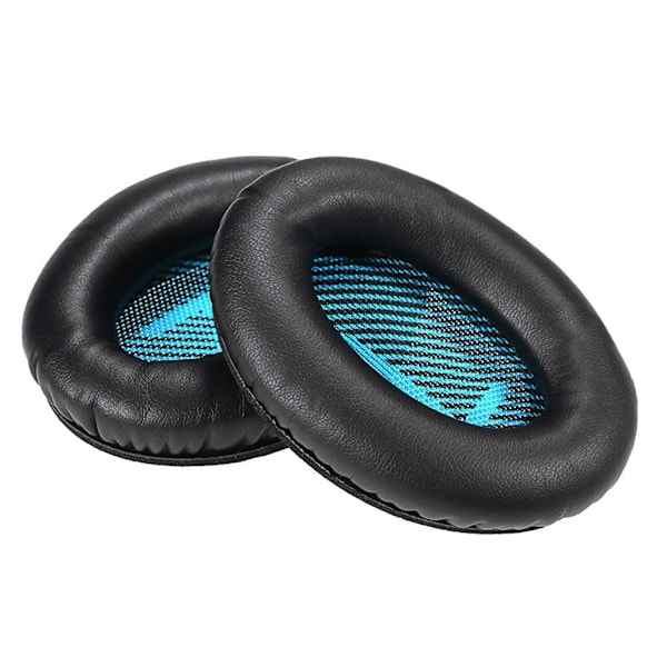Bose QuietComfort 25 15 QC2 QC15 AE2 AE2I AE2W QC25 nahkainen korvatyyny - Musta Black