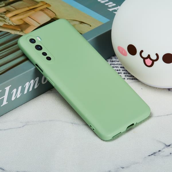 Matte Liquid silikone cover til OnePlus Nord - Grøn Green