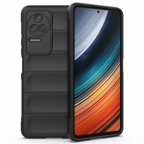 Blødt grebsformet cover til Xiaomi Poco F4 / Xiaomi Redmi K40S - Sort Black