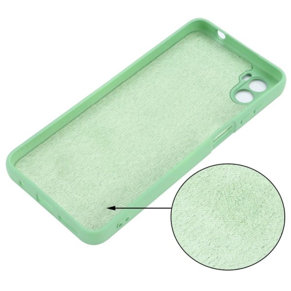 Matte liquid silicone cover for Motorola Moto E22s - Green Grön
