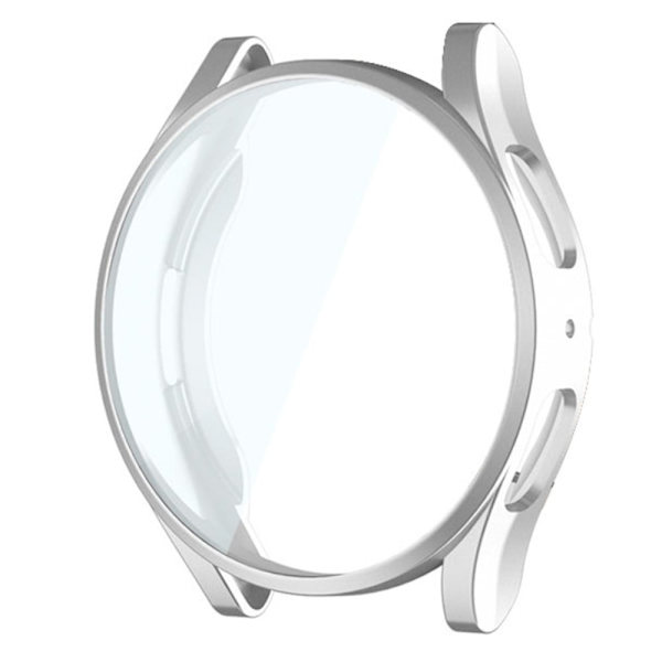 HAT PRINCE Samsung Galaxy Watch 6 (40mm) electroplating cover with screen protector - Silver Silvergrå