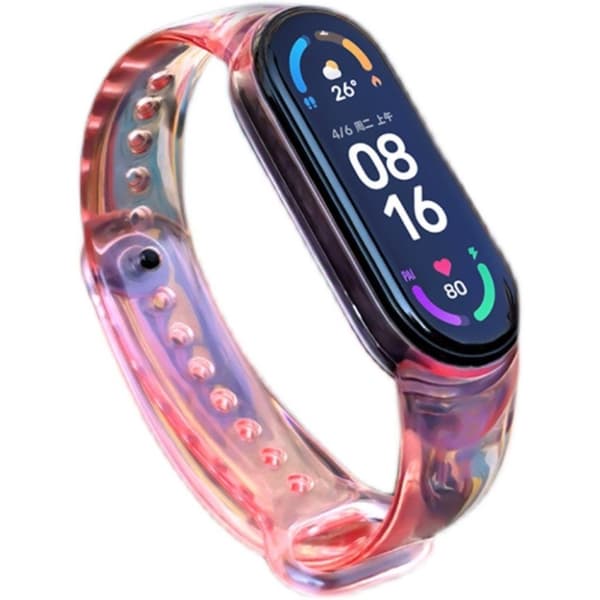 Xiaomi Mi Smart Band 4 / 3 cool farveændring urrem - Rød Red