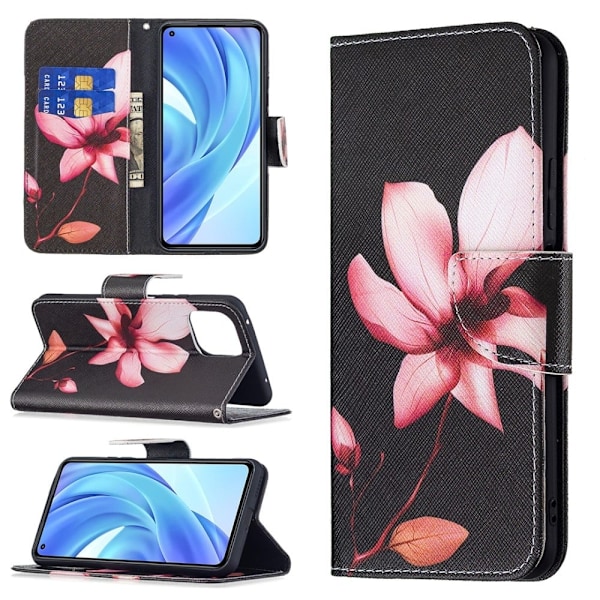 Wonderland Xiaomi 11 Lite 5g Ne / Mi 11 Lite 5g / 11 Lite Läppäkotelo - Lotus Black