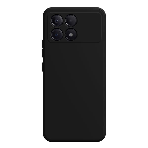 Mikrofiberforet blødt gummi Xiaomi Redmi K70E cover - Sort Black